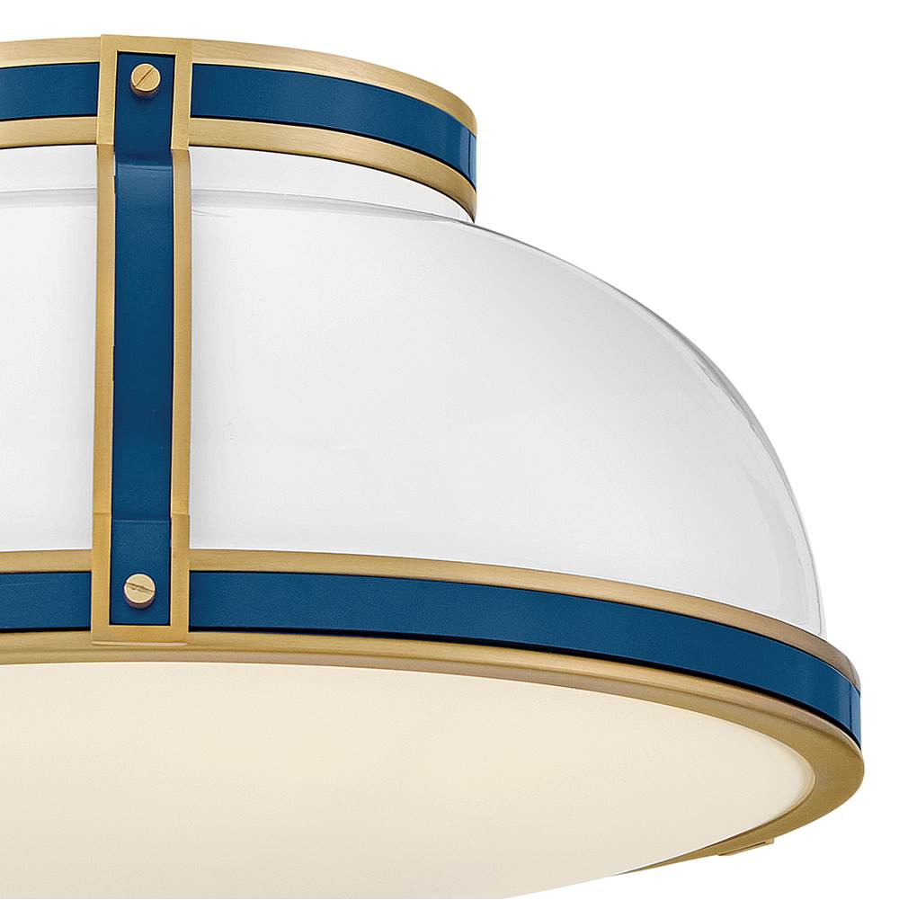 Hinkley Lighting 46353GW-LCB Gloss White Medium Flush Mount Image 5