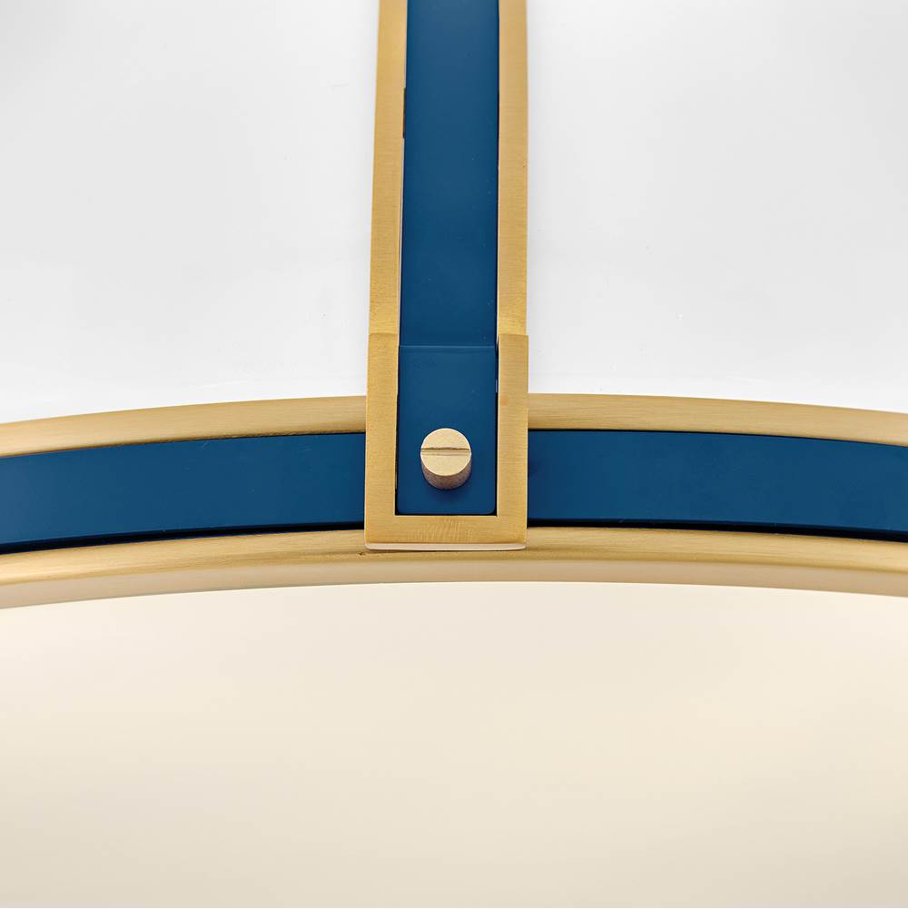 Hinkley Lighting 46353GW-LCB Gloss White Medium Flush Mount Image 4