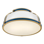 Hinkley Lighting 46353GW-LCB Gloss White Medium Flush Mount Image 2