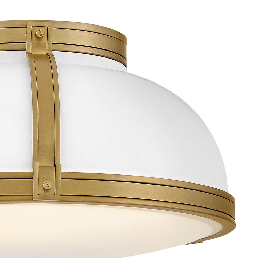 Hinkley Lighting 46353MW-LCB Matte White Medium Flush Mount Image 5