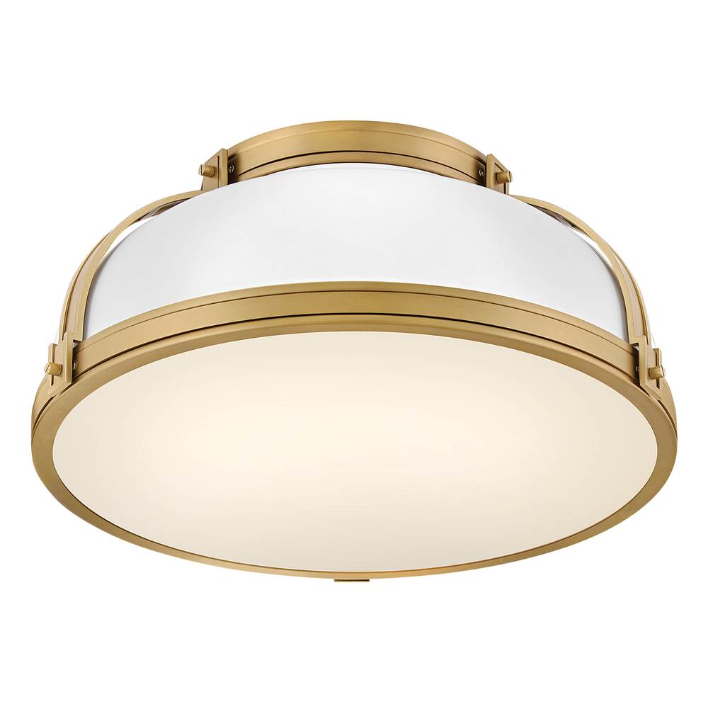 Hinkley Lighting 46353MW-LCB Matte White Medium Flush Mount Image 2