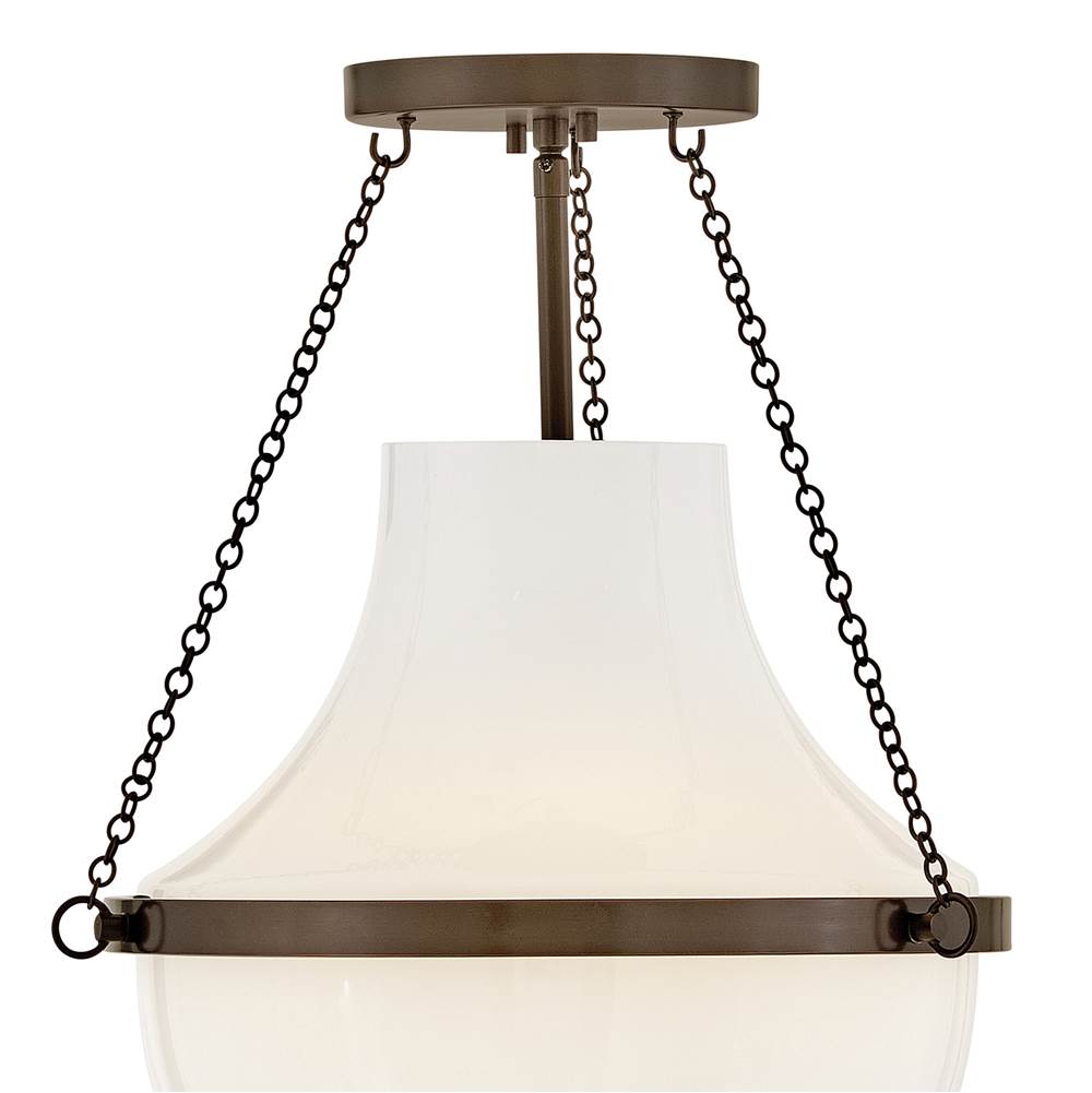 Hinkley Lighting 46891HZ Heritage Bronze Medium Semi-flush Mount Image 4