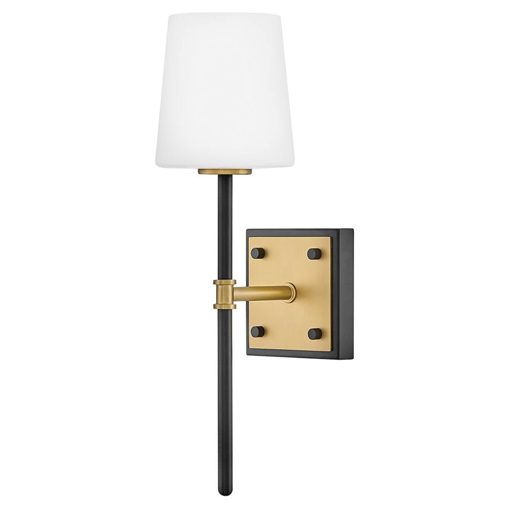 Hinkley Lighting 46950BK-LCB Black Medium Sconce Image 1