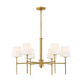 Hinkley Lighting 46954LCB Lacquered Brass Medium Chandelier Image 1