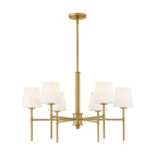 Hinkley Lighting 46954LCB Lacquered Brass Medium Chandelier Image 1