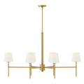 Hinkley Lighting 46955LCB Lacquered Brass Medium Six Light Linear Image 1