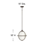 Hinkley Lighting Odeon Medium Orb Pendant