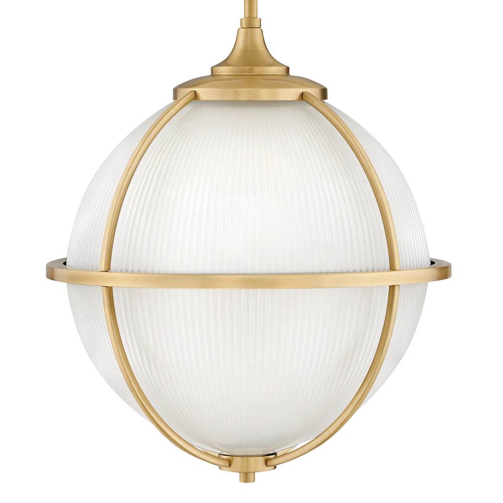 Hinkley Lighting 4744SA Satin Brass Medium Orb Pendant Image 2