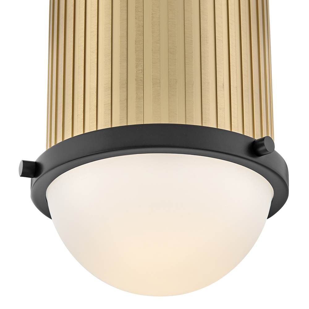 Hinkley Lighting 47591BK-LCB Black Medium Semi-flush Mount Image 4
