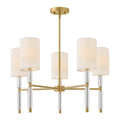 Hinkley Lighting 47615LCB Lacquered Brass Medium Chandelier Image 1