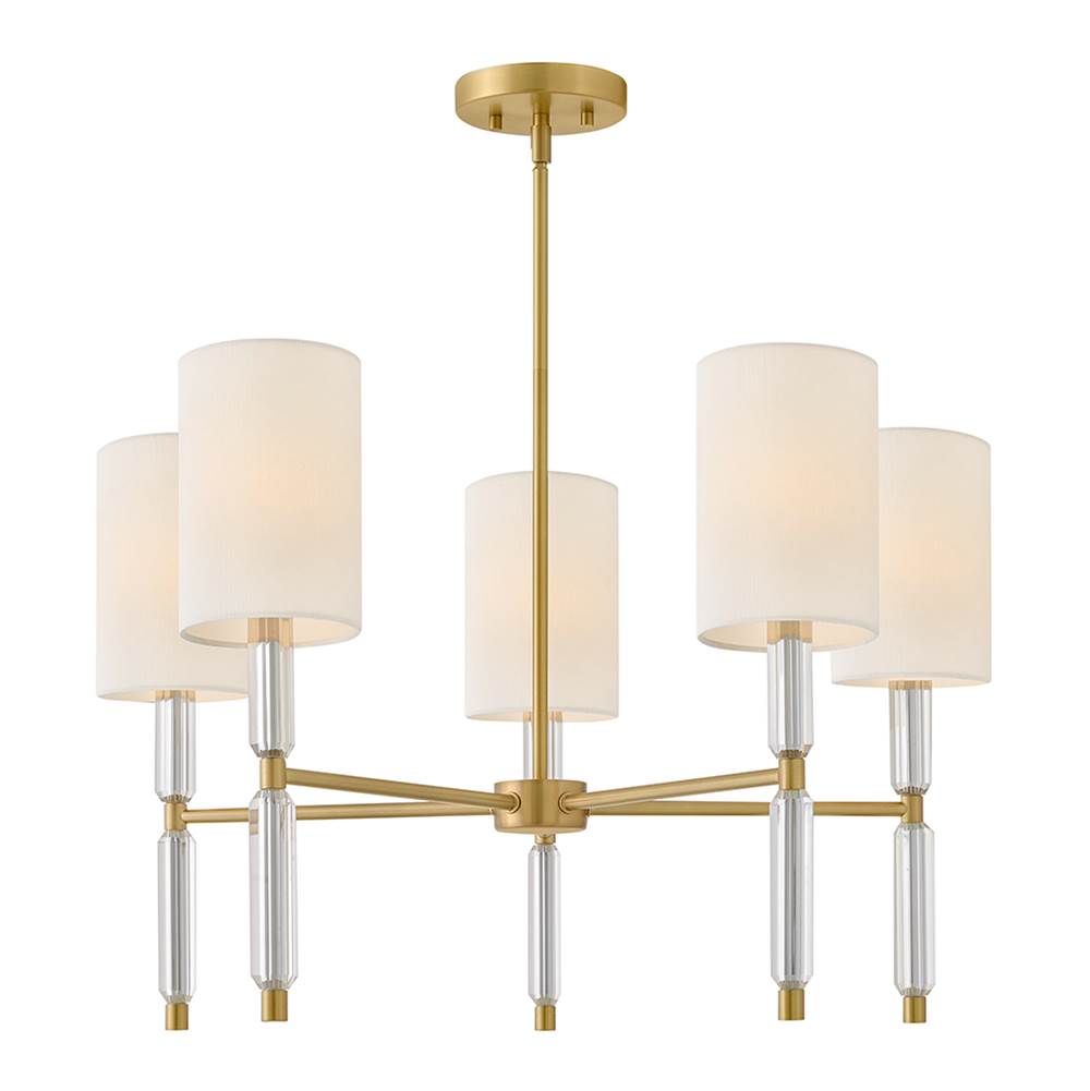 Hinkley Lighting 47615LCB Lacquered Brass Medium Chandelier Image 1