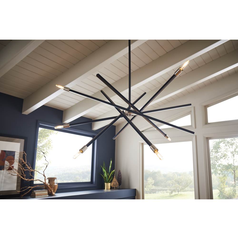 Hinkley Lighting 4766SK Satin Black Large Single Tier Image 2