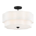 Hinkley Lighting 47733BK Black Medium Semi-flush Mount Image 1