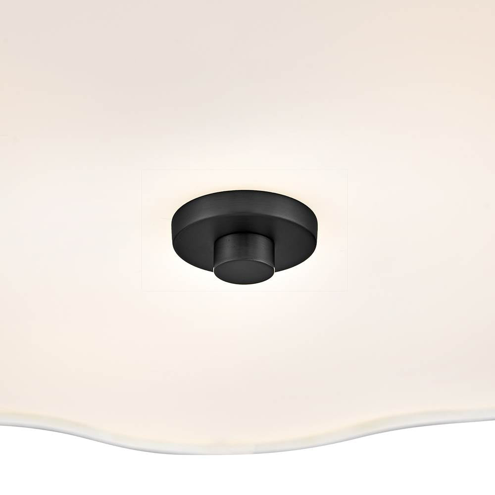 Hinkley Lighting 47733BK Black Medium Semi-flush Mount Image 4