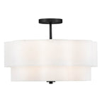 Hinkley Lighting 47733BK Black Medium Semi-flush Mount Image 2