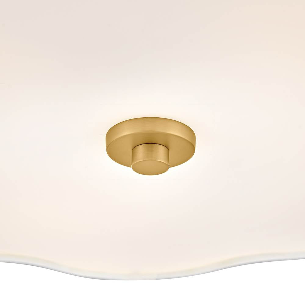 Hinkley Lighting 47733LCB Lacquered Brass Medium Semi-flush Mount Image 4