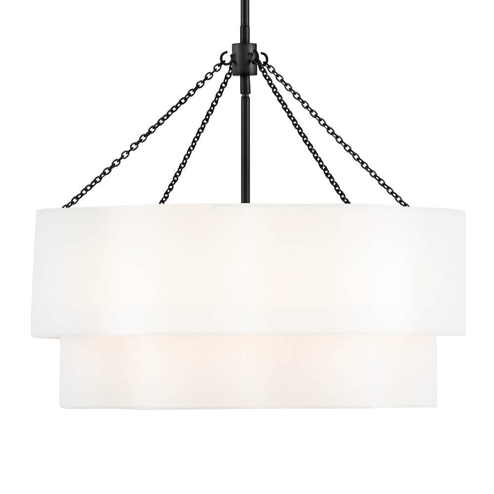Hinkley Lighting 47734BK Black Medium Drum Chandelier Image 6