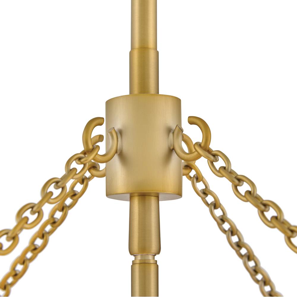Hinkley Lighting 47734LCB Lacquered Brass Medium Drum Chandelier Image 5