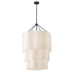 Hinkley Lighting 47736BK Black Grande Three Tier Chandelier Image 1