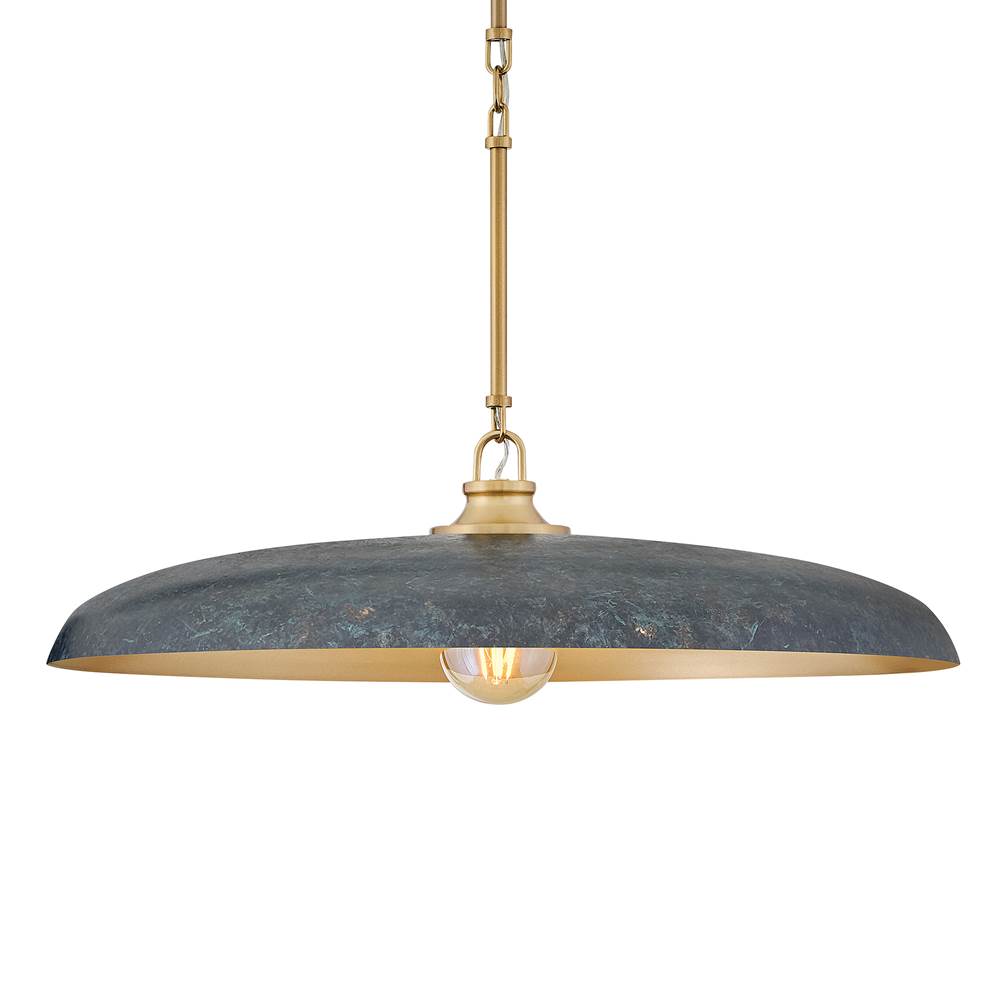 Hinkley Lighting 48165LCB-AV Lacquered Brass Large Dome Chandelier Image 5