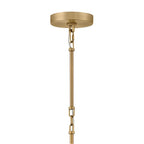 Hinkley Lighting 48165LCB-AV Lacquered Brass Large Dome Chandelier Image 4