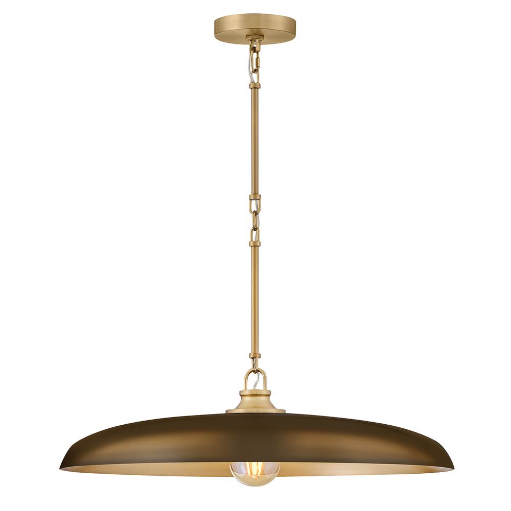 Hinkley Lighting 48165LCB-HZ Lacquered Brass Medium Dome Chandelier Image 1