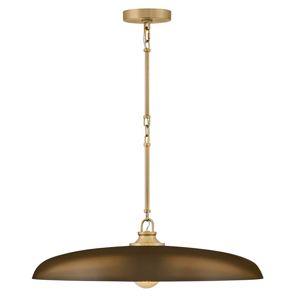Hinkley Lighting 48165LCB-HZ Lacquered Brass Medium Dome Chandelier Image 2