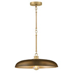 Hinkley Lighting 48167LCB-HZ Lacquered Brass Large Dome Pendant Image 1