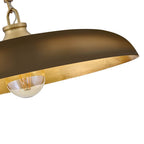 Hinkley Lighting 48167LCB-HZ Lacquered Brass Large Dome Pendant Image 6