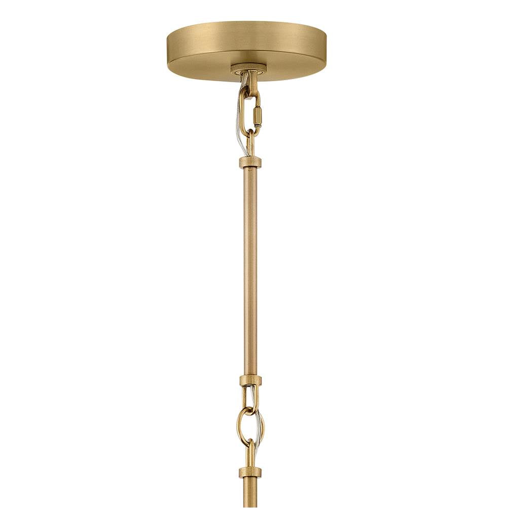 Hinkley Lighting 48167LCB-HZ Lacquered Brass Large Dome Pendant Image 4
