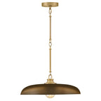 Hinkley Lighting 48167LCB-HZ Lacquered Brass Large Dome Pendant Image 2