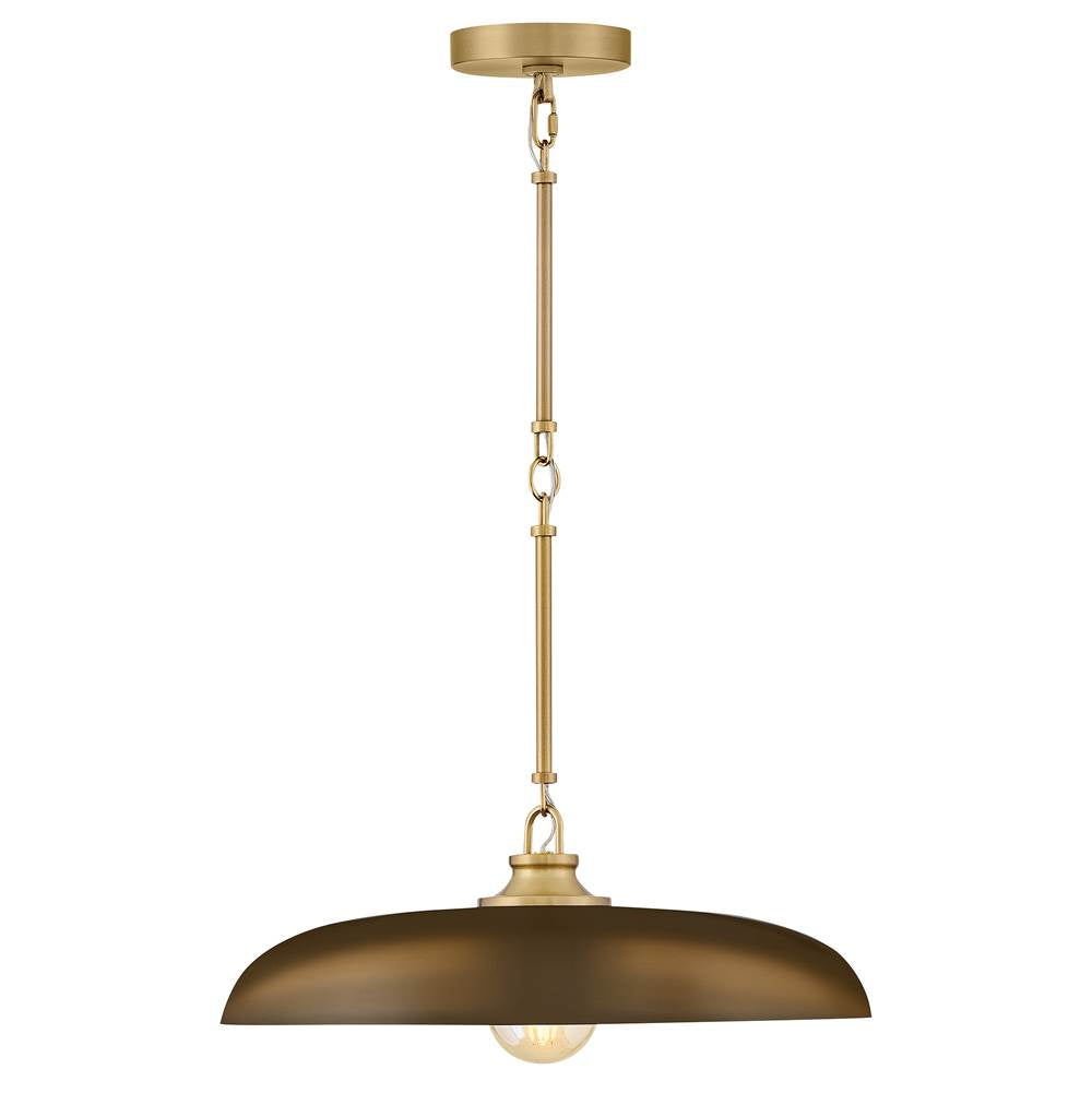 Hinkley Lighting 48167LCB-HZ Lacquered Brass Large Dome Pendant Image 2
