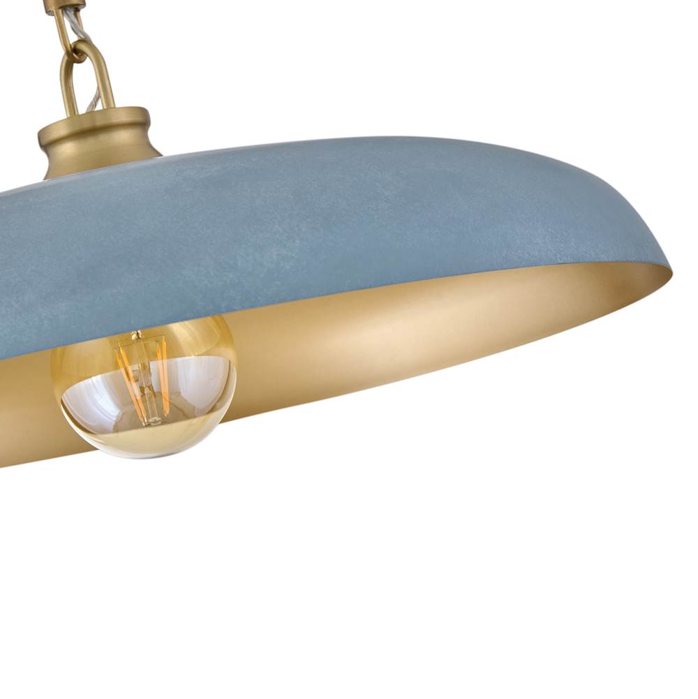 Hinkley Lighting 48167LCB-VTD Lacquered Brass Large Dome Pendant Image 6