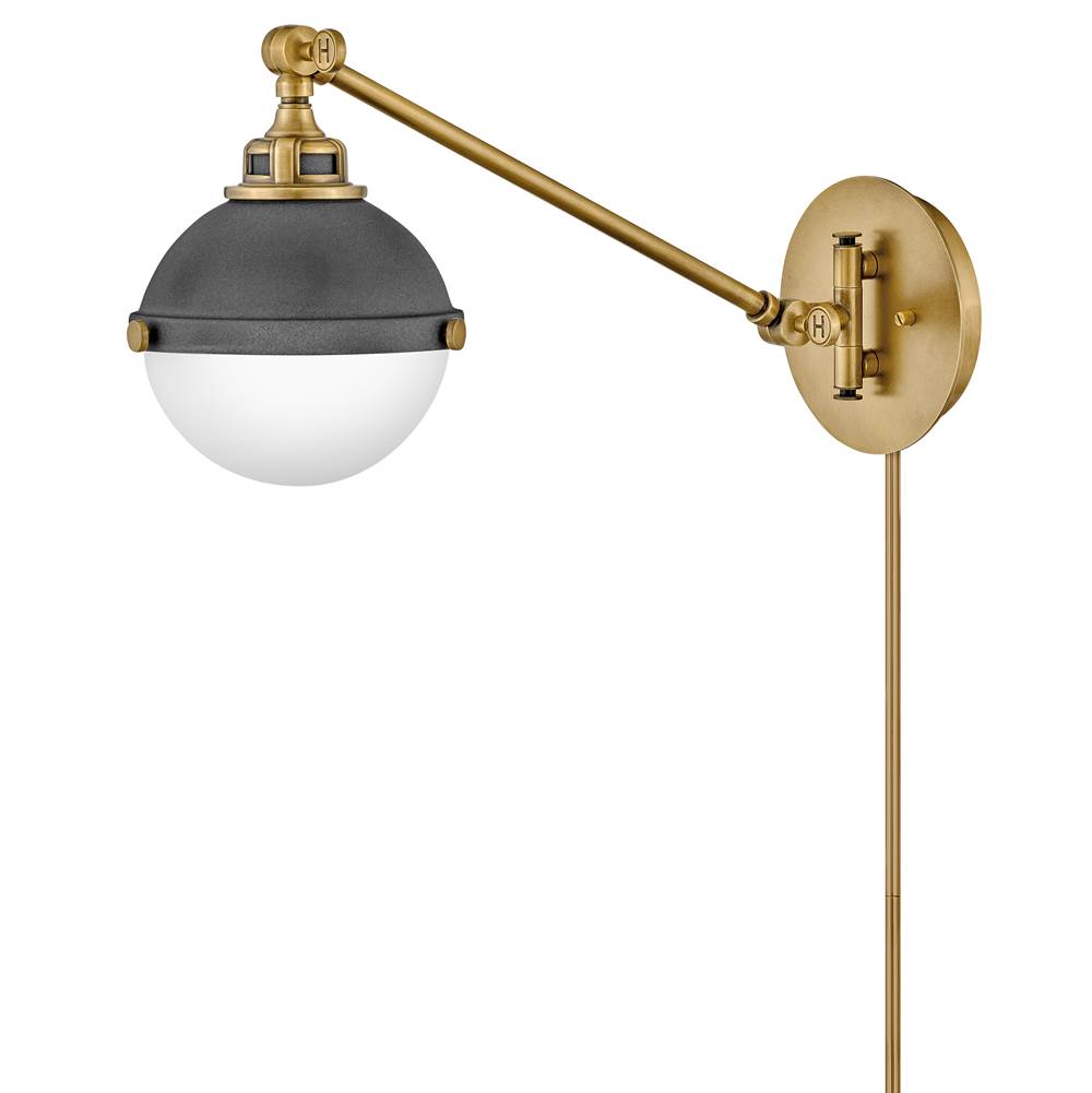 Hinkley Lighting 4830DZ Aged Zinc Small Single Light Sconce Image 3