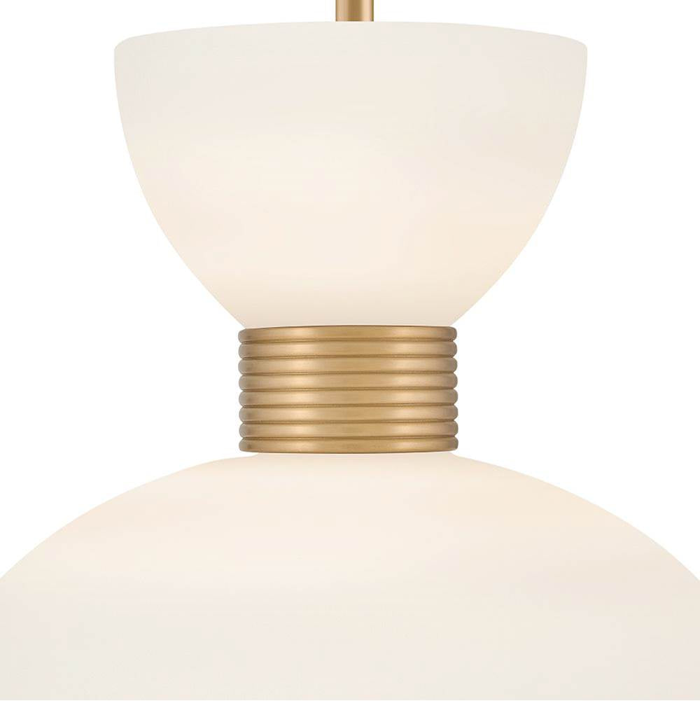 Hinkley Lighting 48347LCB Lacquered Brass Medium Pendant Image 3