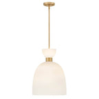 Hinkley Lighting 48347LCB Lacquered Brass Medium Pendant Image 1
