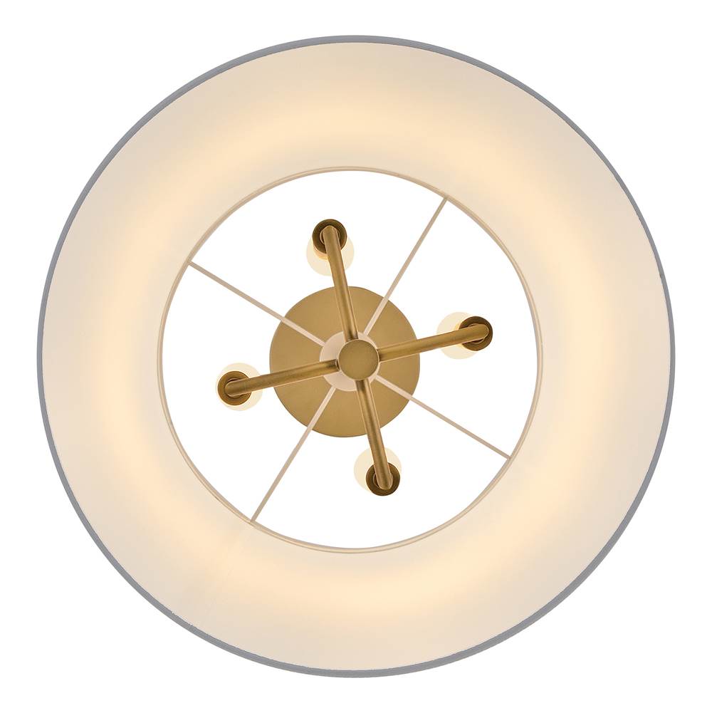Hinkley Lighting 48537HB Heritage Brass Large Tapered Pendant Image 3