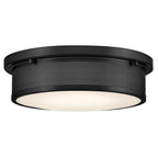 Hinkley Lighting 48561BK Black Medium Flush Mount Image 1