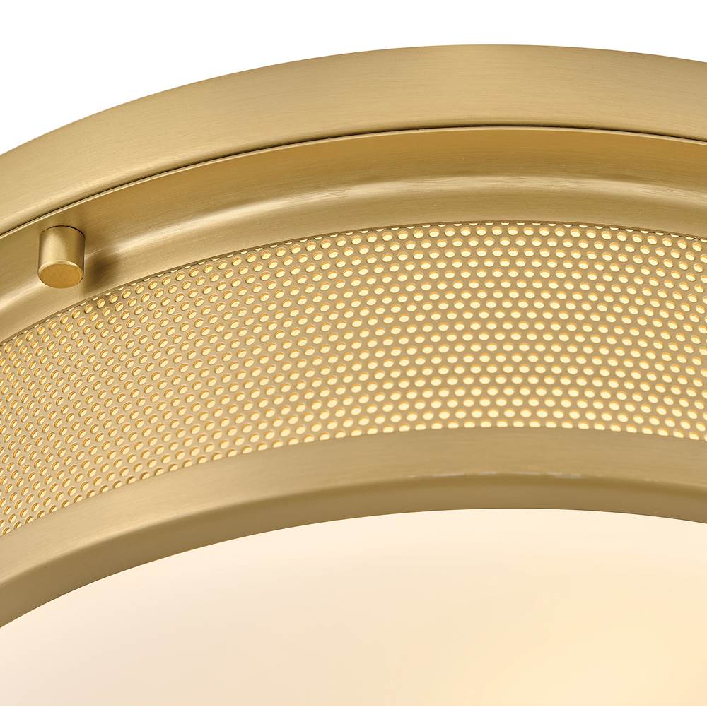 Hinkley Lighting 48561LCB Lacquered Brass Medium Flush Mount Image 5
