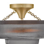 Hinkley Lighting 48571LCB-SM Lacquered Brass Small Semi-flush Mount Image 5