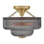 Hinkley Lighting 48571LCB-SM Lacquered Brass Small Semi-flush Mount Image 2