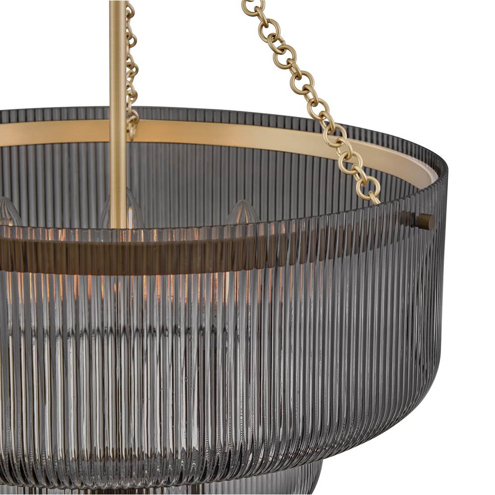 Hinkley Lighting 48573LCB-SM Lacquered Brass Large Pendant Image 6