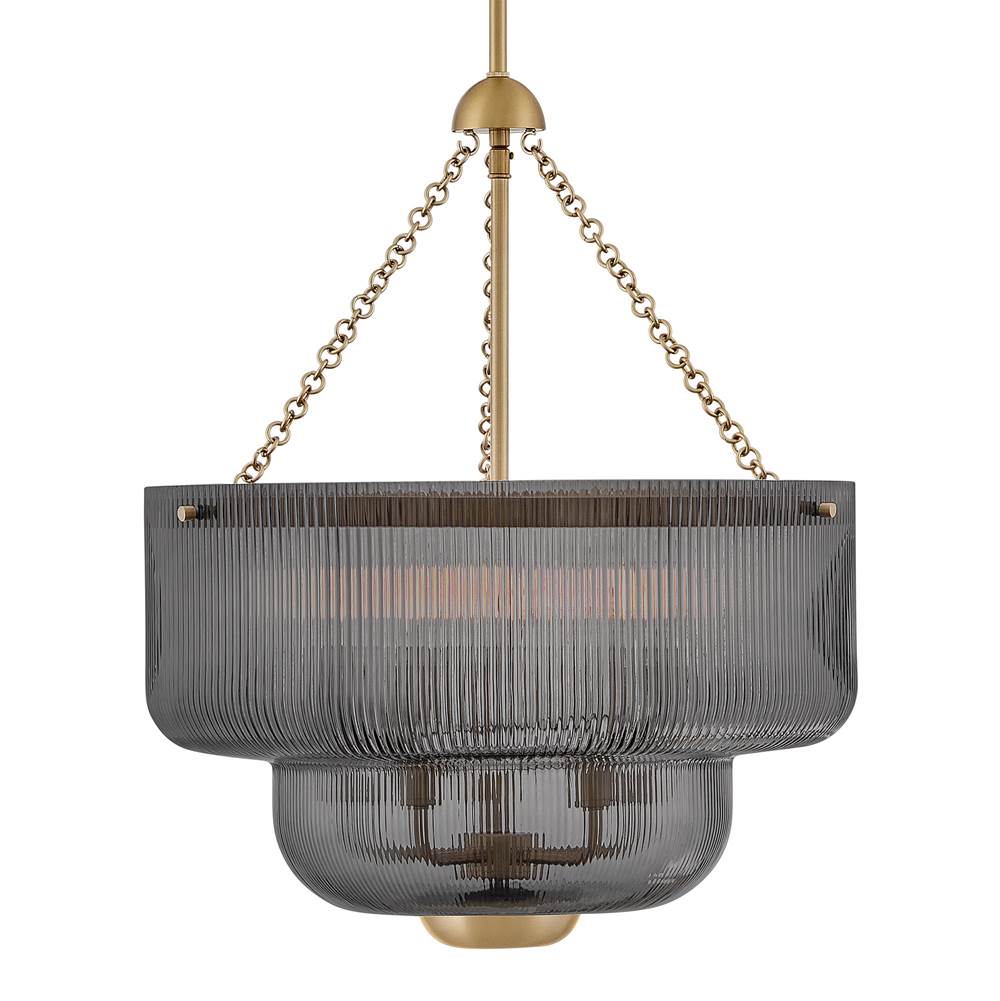Hinkley Lighting 48573LCB-SM Lacquered Brass Large Pendant Image 5