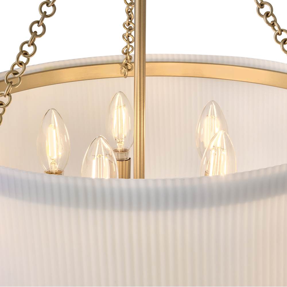 Hinkley Lighting 48573LCB Lacquered Brass Large Pendant Image 6