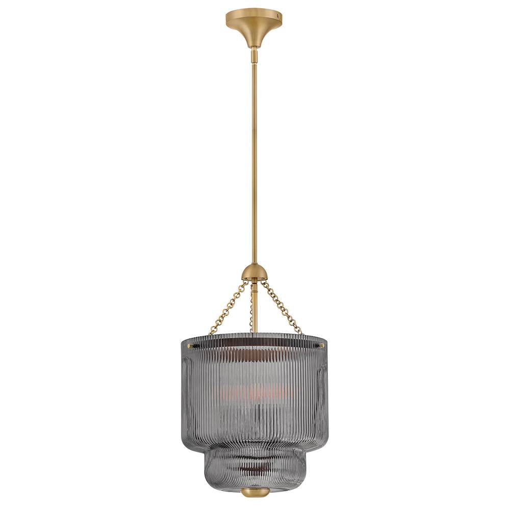 Hinkley Lighting 48577LCB-SM Lacquered Brass Medium Pendant Image 1