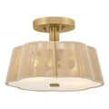 Hinkley Lighting 48581LCB Lacquered Brass Small Semi-flush Mount Image 1