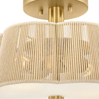 Hinkley Lighting 48581LCB Lacquered Brass Small Semi-flush Mount Image 6