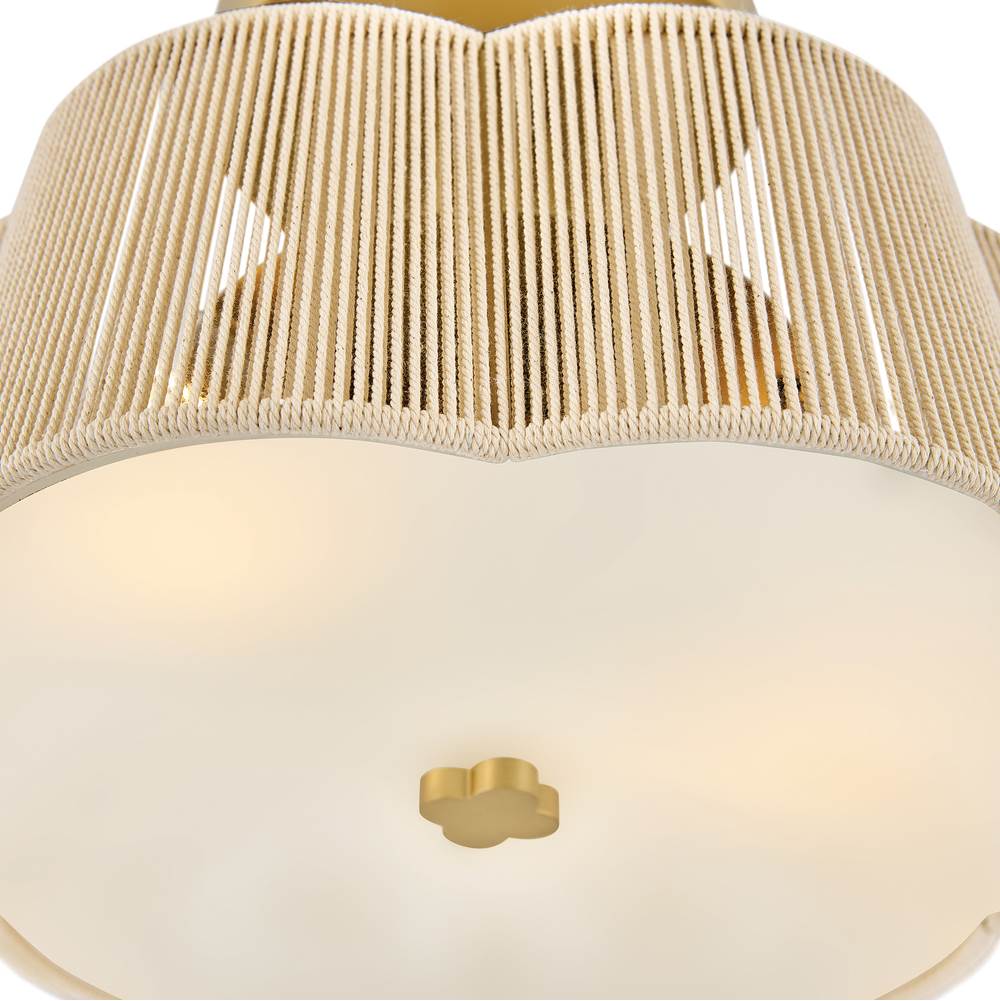 Hinkley Lighting 48581LCB Lacquered Brass Small Semi-flush Mount Image 5