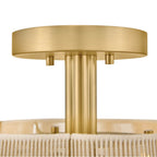 Hinkley Lighting 48581LCB Lacquered Brass Small Semi-flush Mount Image 4