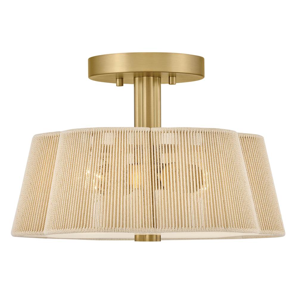 Hinkley Lighting 48581LCB Lacquered Brass Small Semi-flush Mount Image 2